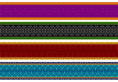 Henna Banner / Sınır, Henna Renkli Sınır - çok özenle hazırlanmış ve kolayca düzenlenebilir