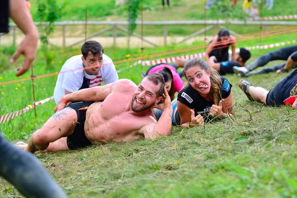 Storm Race - extreme obstacle race in Oviedo, Spain. — Stock Photo, Image