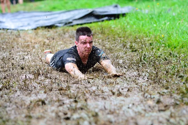 Storm Race - extreme obstakel race in Oviedo, Spanje. — Stockfoto