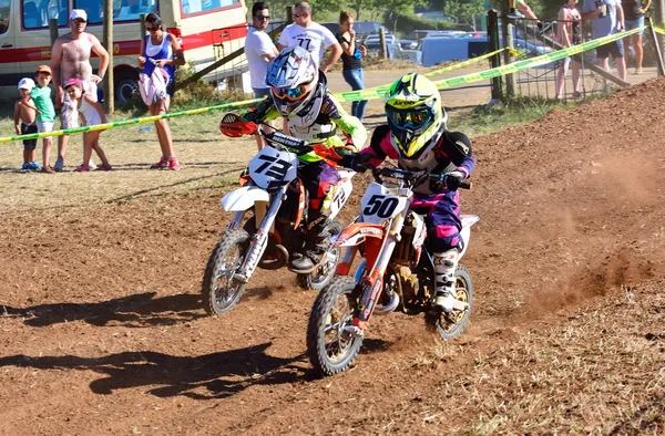 Motocross em Sariego, Espanha . — Fotografia de Stock