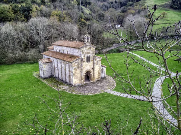 Chiesa Del Santo Salvatore San Salvador Valdedios Chiesa Preromanica Cattolica — Foto Stock