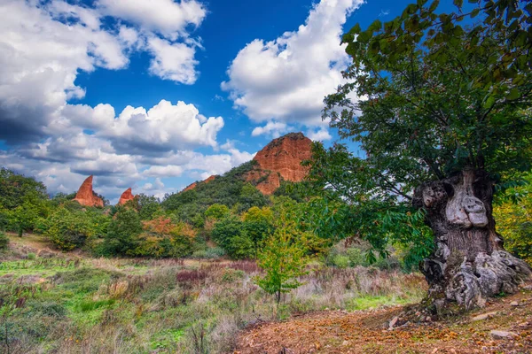 Vista Las Medulas Antigua Mina Oro Provincia León España — Foto de Stock