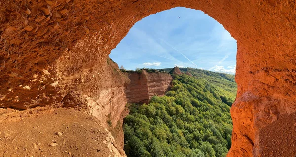 Panorama Vista Las Medulas Antigua Mina Oro Provincia León España — Foto de Stock