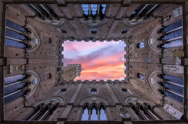 Palazzo Comunale Building Constructed 1300 Used Today Town Hall City — Stock Photo, Image