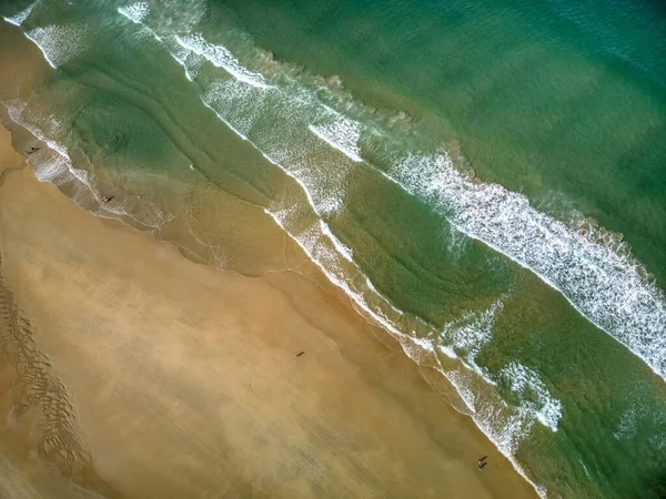 Flygfoto Över Stranden Palmar Vejer Frontera Cadiz Spanien Folk Som — Stockfoto