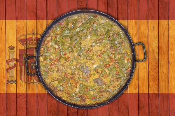 Paella. — Stock Photo, Image