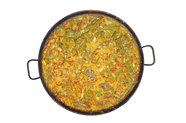 Isolated paella. — Stock Photo, Image