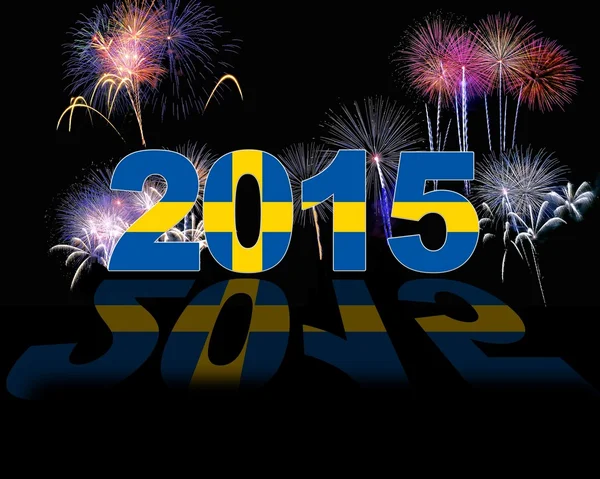 スウェーデン、新年 2015. — ストック写真