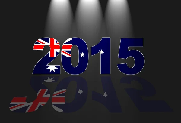 Austrálie, nový rok 2015. — Stock fotografie