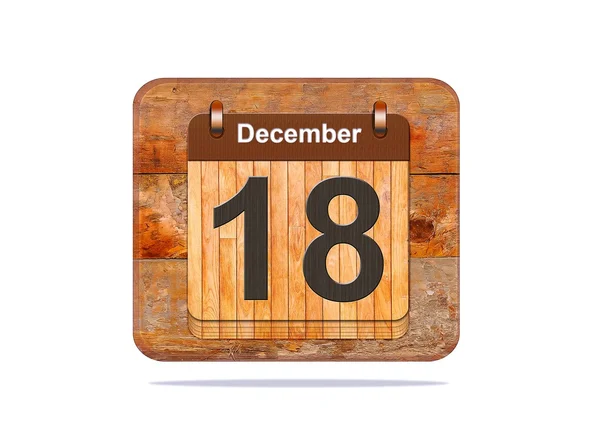 18 dicembre . — Foto Stock