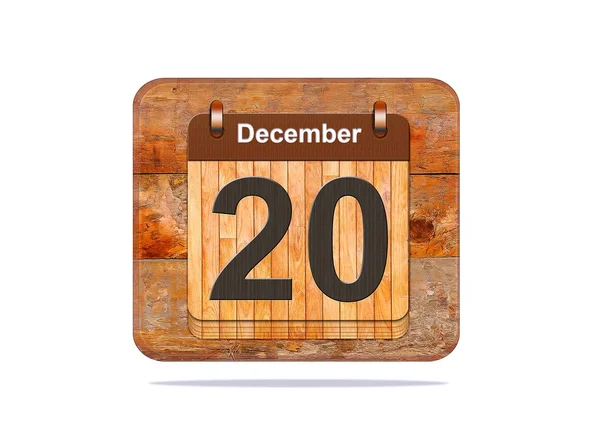 December 20. — Stock Photo, Image