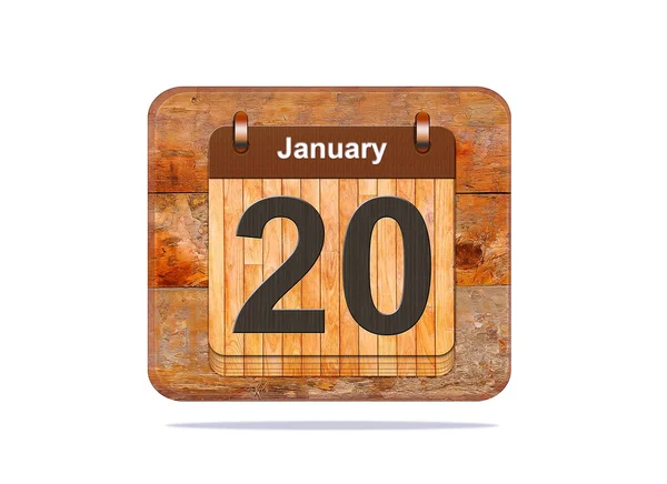 20 januari. — Stockfoto