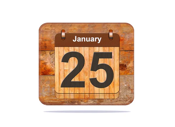 January 25. — Stock Photo, Image