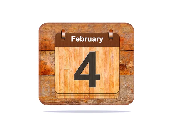 4 februari. — Stockfoto