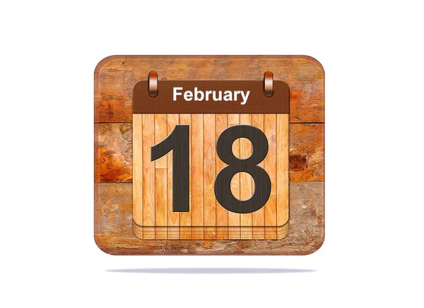 February 18. — Stock Photo, Image