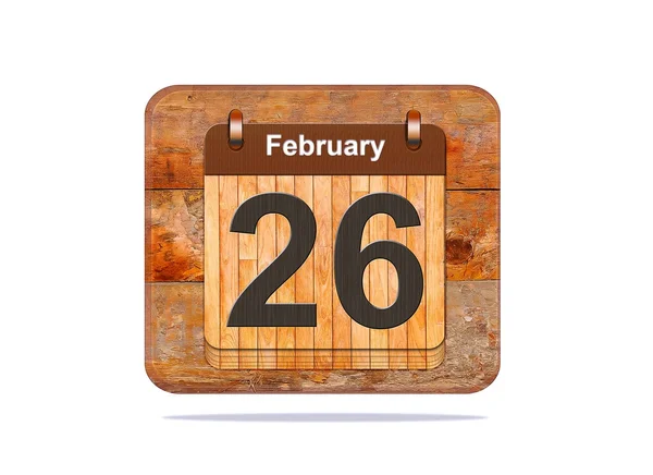 February 26. — Stock Photo, Image