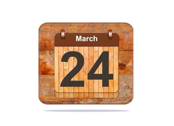 24 marca. — Zdjęcie stockowe