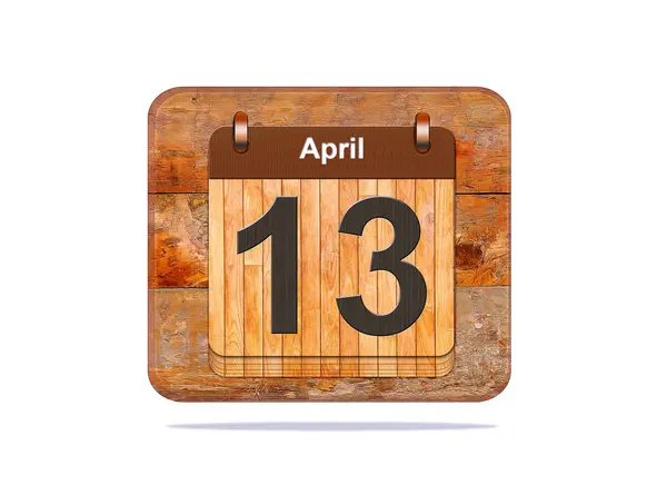 4 月 13 日. — 图库照片