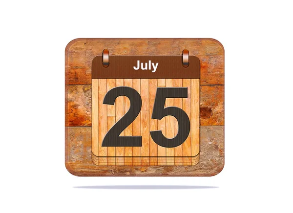 7 月 25 日. — 图库照片