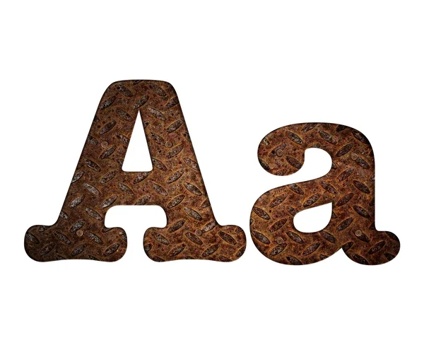 Letter A rusty metal. — Stock Photo, Image