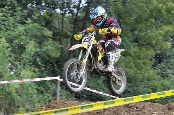 Motocross i valdesoto, Asturien, Spanien — Stockfoto