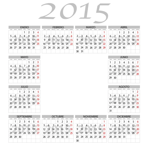 スペイン語カレンダー 16 年 ストック写真 C Stockphotoastur 7356