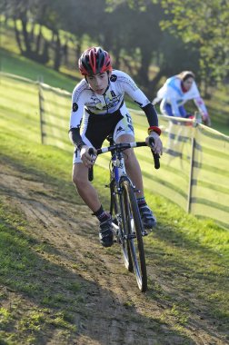 Gijon, İspanya - 9 Ocak: Cyclocross Şampiyonası İspanya Janu '