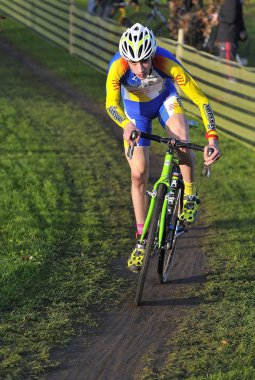 Gijon, İspanya - 9 Ocak: Cyclocross Şampiyonası İspanya Janu '
