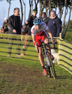 Gijon, İspanya - 9 Ocak: Cyclocross Şampiyonası İspanya Janu '