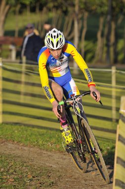 Gijon, İspanya - 9 Ocak: Cyclocross Şampiyonası İspanya Janu '