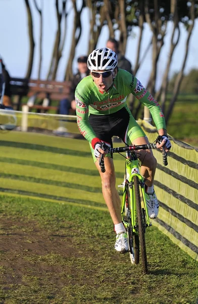 GIJON, ESPAÑA - 9 DE ENERO: Campeonato de Ciclocross de España en Janu —  Fotos de Stock