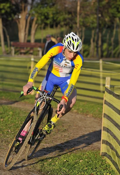 GIJON, ESPANHA - JANEIRO 9: Cyclocross Championships Spain in Janu — Fotografia de Stock