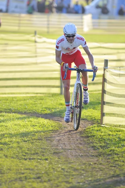 GIJON, ESPAGNE - 9 JANVIER : Championnats d'Espagne de cyclocross en janvier — Photo