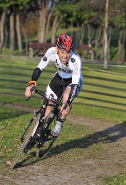 Gijon, İspanya - 9 Ocak: Cyclocross Şampiyonası İspanya Janu '