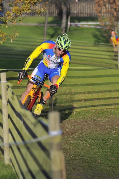 GIJON, SPAIN - JANUARY 9: Cyclocross Championships Spain in Janu — Zdjęcie stockowe