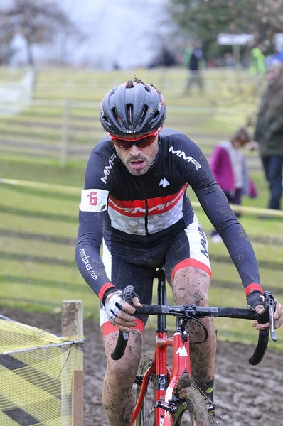 Gijón, Hiszpania - 11 stycznia: Cyclocross Mistrzostwa Hiszpanii w Jan — Zdjęcie stockowe