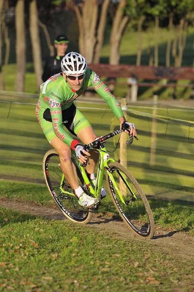 GIJON, SPAIN - JANUARY 9: Cyclocross Championships Spain in Janu — Stock Photo, Image