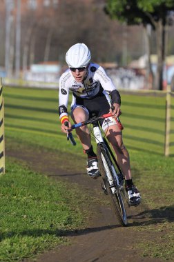 Gijon, İspanya - 9 Ocak: Cyclocross Şampiyonası İspanya Janu '
