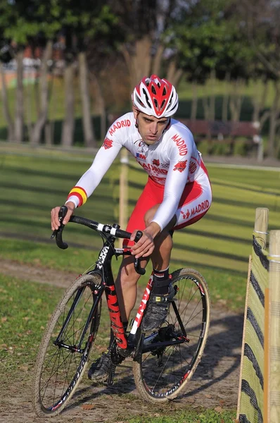 GIJON, SPAGNA - 9 GENNAIO: Campionati ciclocross Spagna a Janu — Foto Stock