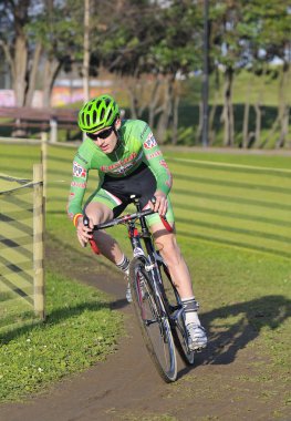 Gijon, İspanya - 9 Ocak: Cyclocross Şampiyonası İspanya Janu '