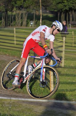 Gijon, İspanya - 9 Ocak: Cyclocross Şampiyonası İspanya Janu '