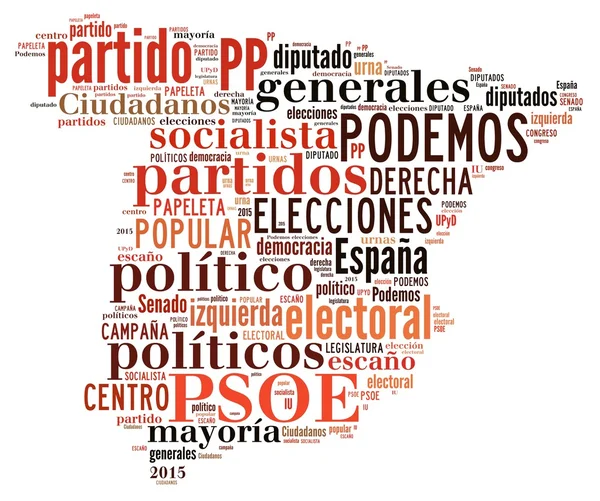 Španělsko volby 2015 — Stock fotografie