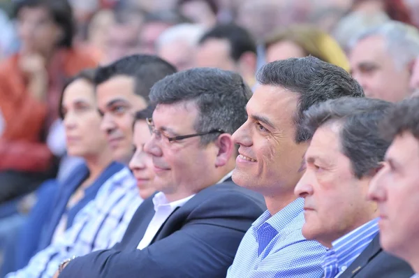 Rally of the Spanish Socialist Workers' Party (PSOE) in Gijon — Stock Photo, Image