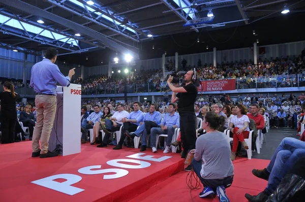 Rally of the Spanish Socialist Workers' Party (PSOE) — Stock Photo, Image