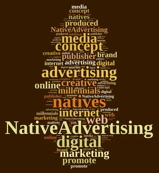 Native advertising. — Stock Photo, Image