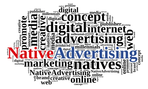 Native advertising. — Stock Photo, Image