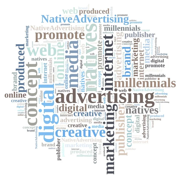 Native advertising. — Stock Photo, Image