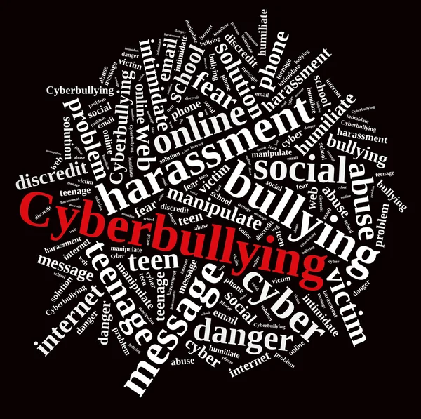 Cyberbullying. — Stok Foto