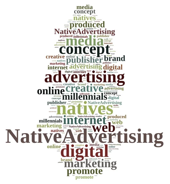 Native advertising. — Stock Photo, Image