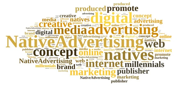 Native advertising. — Stock Photo, Image